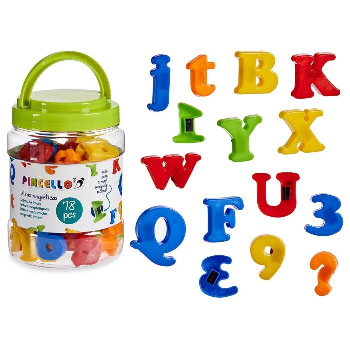 Bote 78 Letras Magneticas Pincello 9X13CM (12 Unidades) Bote 78 Letras Magneticas Pincello 9X13CM (12 Unidades)