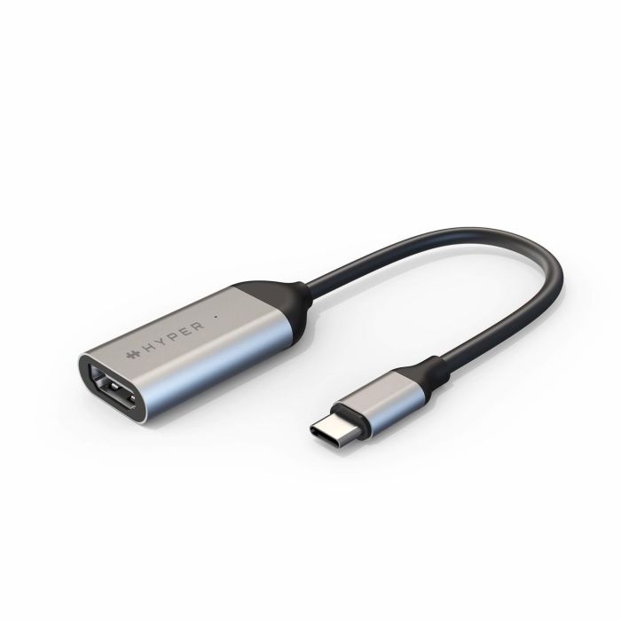 HYPER HD425A Adaptador de vídeo con Conector USB Tipo C Macho a HDMI, Fabricado en Acero Inoxidable