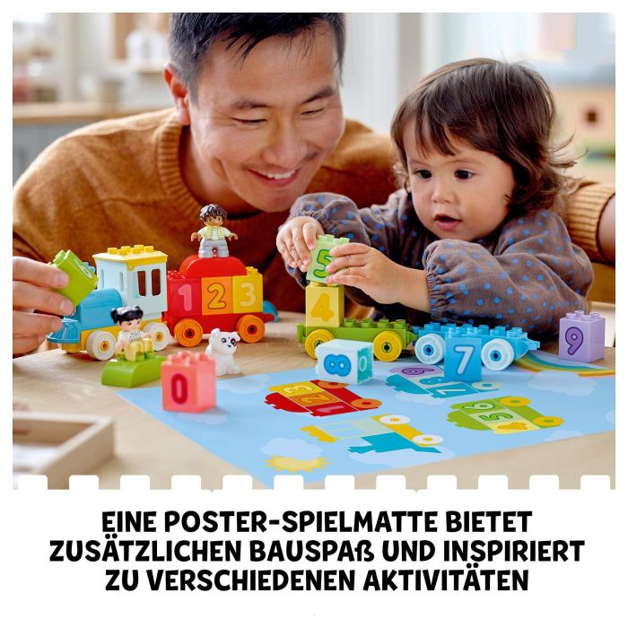 Lego Tren de los Números 10954, Juego de Construcción Educativo para Aprender a Contar, a Partir de 18 Meses, 23 Piezas 26