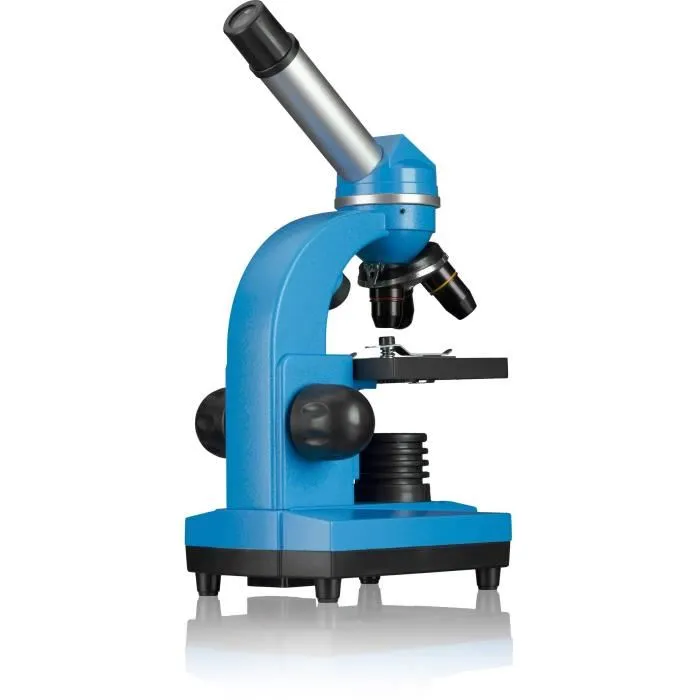 Bresser Microscopio para estudiantes SEL - BRESSER JUNIOR - aumento 40x-1600x - kit de experimentación - azul - BRE4007922042268 4