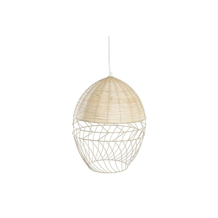 Lampara Techo Urban DKD Home Decor Marron Claro Blanco 30 x 38 x 30 cm Lampara Techo Urban DKD Home Decor Marron Claro Blanco 30 x 38 x 30 cm