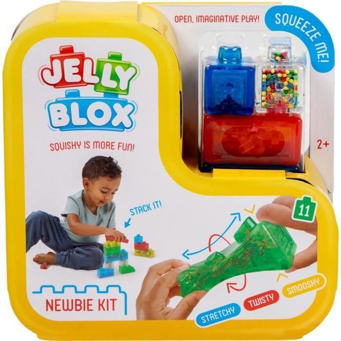 Juego de construcción - GOLIATH - Jelly Blox Newbie Kit - Bloques suaves y táctiles para niños de 2 años