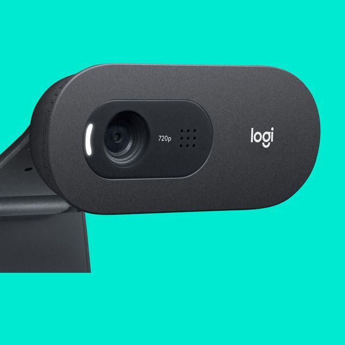Logitech C505 Webcam HD 720p Micrófono Reducción Ruido, Corrección Luz Auto, Campo Visión 60°, Cable USB-A Largo 1