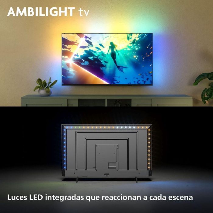 Philips Televisor QLED 55" Ultra HD 4K Ambilight Smart TV WiFi Serie 8000 55PUS8010/12 15