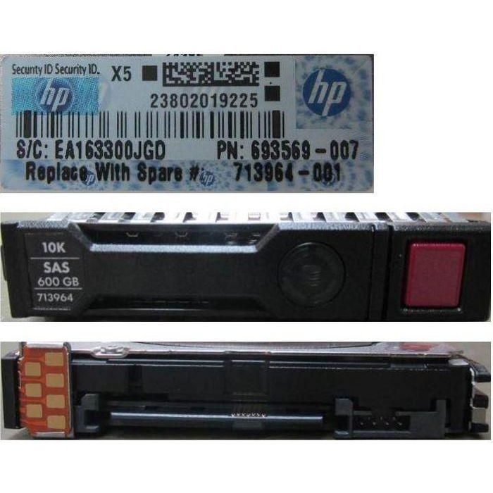 Hewlett Packard Enterprise 600 GB SAS 10000 RPM 2.5" HDD para Servidores y Almacenamiento HPE - Disco Duro Sustituto Compatible 1