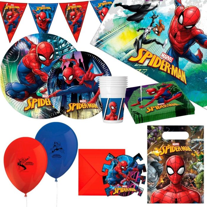 Set Artículos de Fiesta Spider-Man 66 Piezas 0 Set Artículos de Fiesta Spider-Man 66 Piezas 0