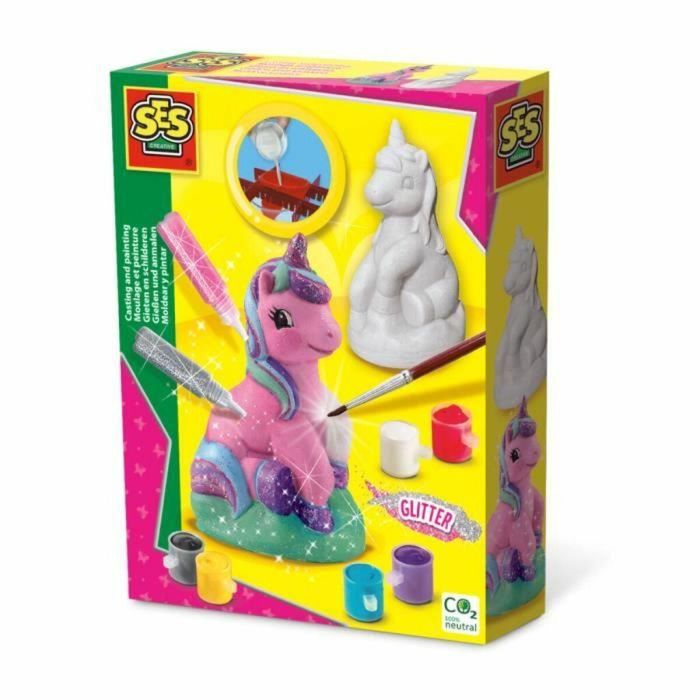 Ses Creative SES1701831140360 - Kit de Moldura y Pintura Unicornio - Relleno fácil con yeso y agua Ses Creative SES1701831140360 - Kit de Moldura y Pintura Unicornio - Relleno fácil con yeso y agua