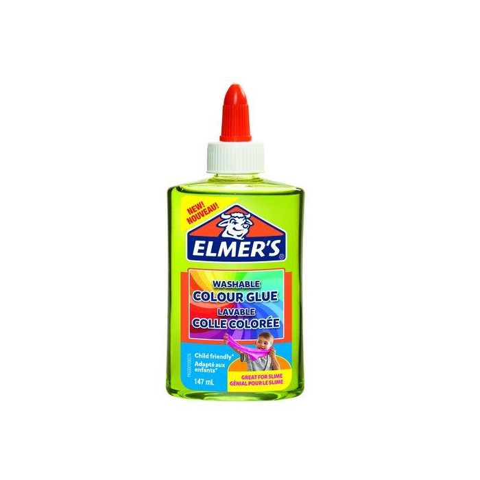Elmer's Pegamento Líquido en Botella 2109504, Verde Translúcido, 147 ml