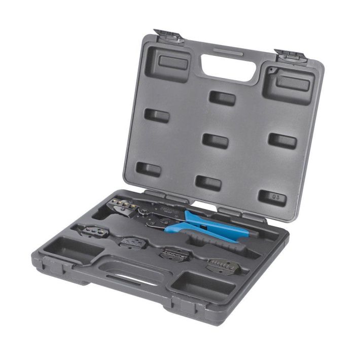 Irimo 630-5hd-4 Alicate para Engastar Terminales 5 Bocas Intercambiables 0.5-35mm² 1 Irimo 630-5hd-4 Alicate para Engastar Terminales 5 Bocas Intercambiables 0.5-35mm² 1