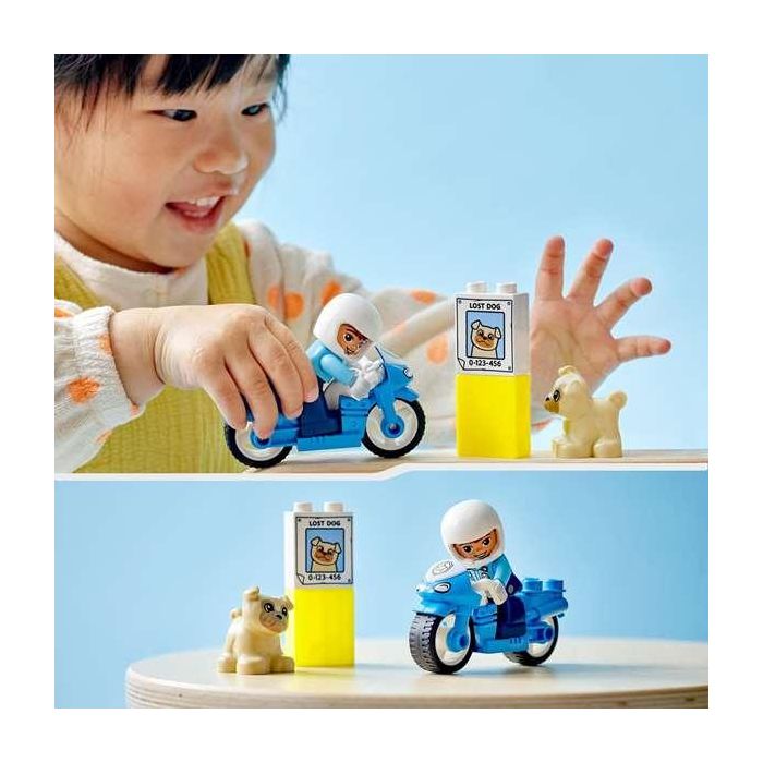 Juego de construccion rescate moto de policia lego duplo 2 Juego de construccion rescate moto de policia lego duplo 2