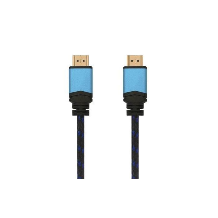 AISENS - CABLE HDMI V2.0 PREMIUM ALTA VELOCIDAD / HEC 4K@60HZ 18GBPS, A/M-A/M, NEGRO/AZUL, 3.0M