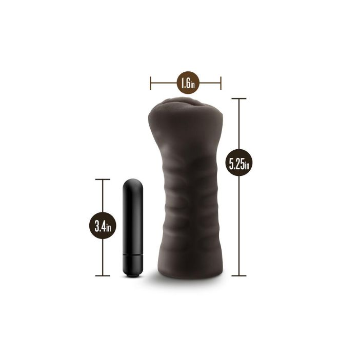 Masturbador Masculino Blush Hot Chocolate Alexis Marrón 5 Masturbador Masculino Blush Hot Chocolate Alexis Marrón 5