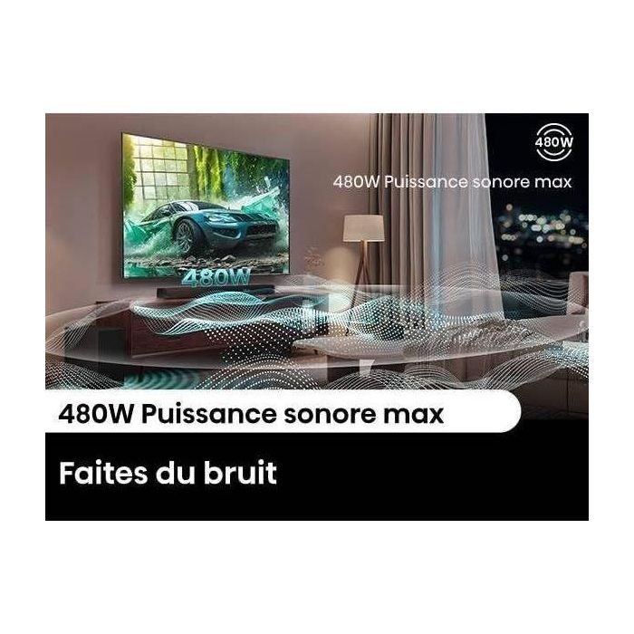 Barra de Sonido Hisense HS3100 Negro 480 W 4 Barra de Sonido Hisense HS3100 Negro 480 W 4