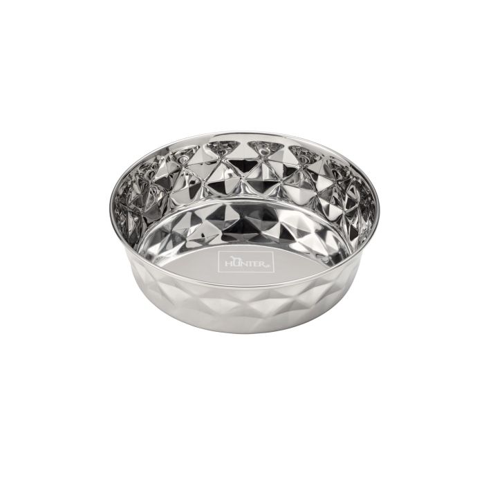 Hunter Namy Comedero Acero Inoxidable 550 mL con Aro Antideslizante, Forma Diamante, Fácil Limpieza, Resistente y Apto Lavavajillas. 2 Hunter Namy Comedero Acero Inoxidable 550 mL con Aro Antideslizante, Forma Diamante, Fácil Limpieza, Resistente y Apto Lavavajillas. 2