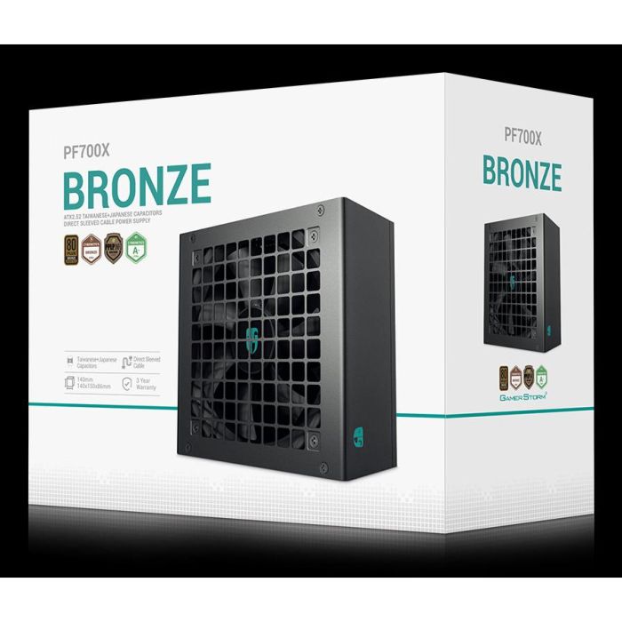 Deepcool PF700X 700W ATX 2.52 80 PLUS Bronze Activo Negro 7 Deepcool PF700X 700W ATX 2.52 80 PLUS Bronze Activo Negro 7