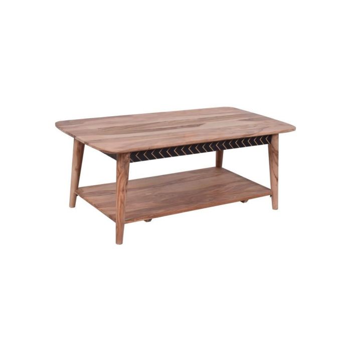 Mesa Centro Moderno DKD Home Decor Negro Natural 60 x 45 x 117 cm 3