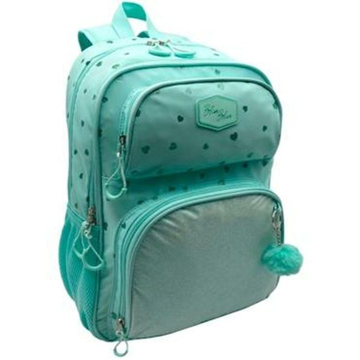 Mochila Primaria Blin-Blin Corazones Glitter 42 X 31 X 17 CM.