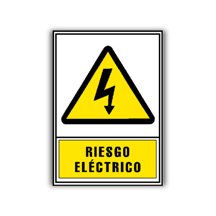 Archivo 2000 Señal Riesgo Eléctrico 210x297mm PVC Amarillo 1 Archivo 2000 Señal Riesgo Eléctrico 210x297mm PVC Amarillo 1
