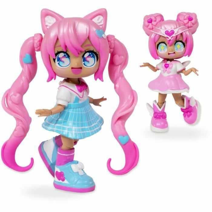 Bandai HEA26352 BAN3701405829520 Muñeca personalizable Animakii - Mago y Colegiala