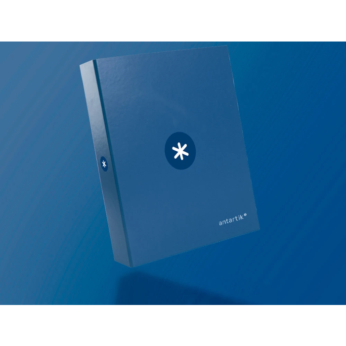 Antartik Carpeta 4 Anillas 40mm Mixtas A4 Forrada Color Azul Marino 5