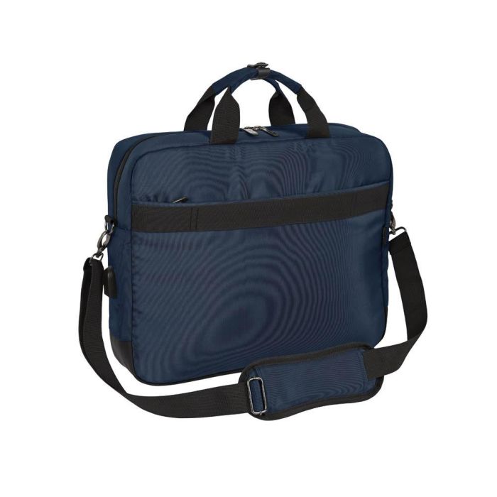 Cartera Escolar Safta Business Black-Blue-Grey Maletin Ordenador 15,6-' 410x90x330 mm 1