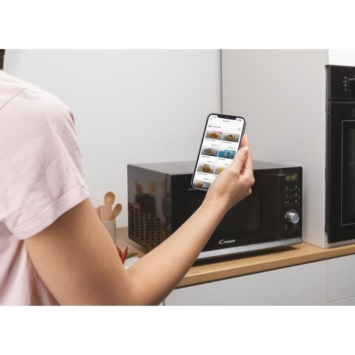 Candy CMGA23TNDB Microondas con Grill Digital 20L 700W Microondas 1000W Grill Función Descongelación por Peso Negro 3