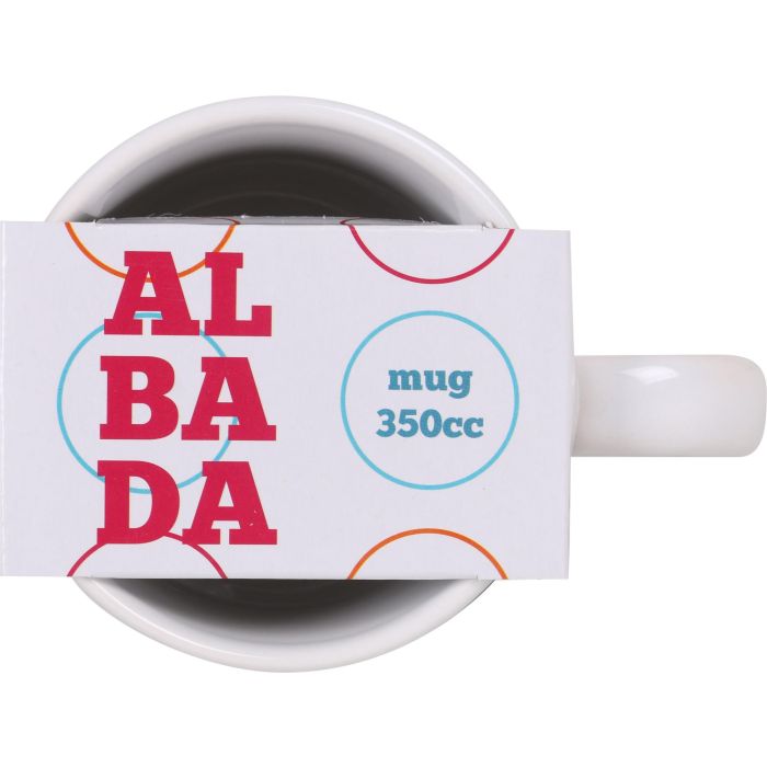 Inde Mug Albada 350 cc - Taza de cerámica 8 cm Ancho x 9,4 cm Alto x 12 cm Largo (48 Unidades) 7