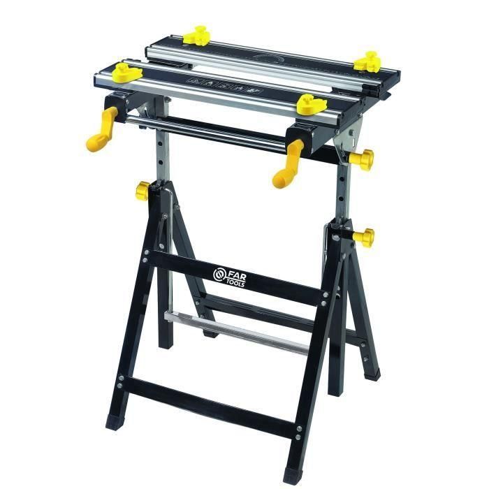 FARTOOLS PRO 120022 - Banco de trabajo plegable WB 100SB, mesa ajustable 100 kg, bandeja inclinable 80°, altura regulable FARTOOLS PRO 120022 - Banco de trabajo plegable WB 100SB, mesa ajustable 100 kg, bandeja inclinable 80°, altura regulable