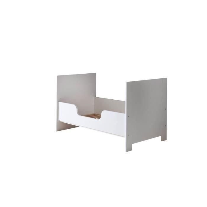 Kit evolución OLIVIA para cuna - Compatible con habitaciones Duo y Trio BERRY y NIKO - L140 x H27 x P2 cm - Blanco 2 Kit evolución OLIVIA para cuna - Compatible con habitaciones Duo y Trio BERRY y NIKO - L140 x H27 x P2 cm - Blanco 2