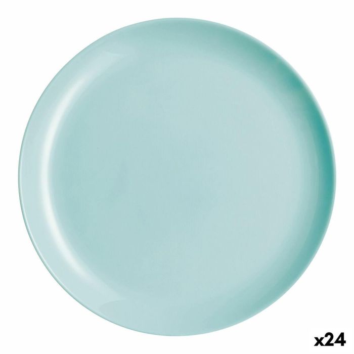 Plato Llano Luminarc Diwali Turquesa Vidrio (25 cm) (24 Unidades) 0 Plato Llano Luminarc Diwali Turquesa Vidrio (25 cm) (24 Unidades) 0