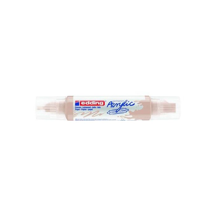 Marcador Acrylic Edding 5400 3D Doble Punta (2-3/5-10 Mm) Beige Calido 5 unidades