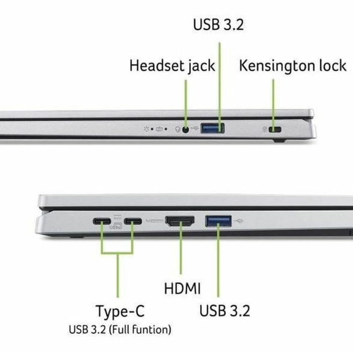 Acer AG15-71P-55RF Portátil Aspire Go 15,6" FHD Intel Core i5-1334U 32GB RAM 1TB SSD Windows 11 Iris Xe 2