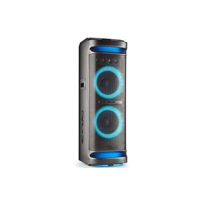NGS Altavoz Bluetooth Portátil Wild Space 3 4000W con Luces LED y TWS para Fiestas y Karaoke