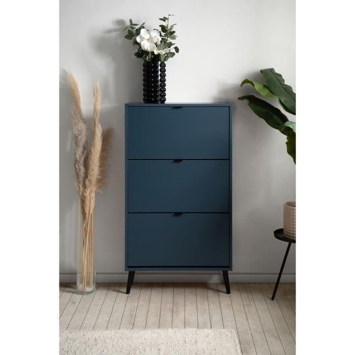 Zapatero VIGO 49A VIGO003857 Azul noche Patas de madera maciza - 70 x 24 x 125 cm 1 Zapatero VIGO 49A VIGO003857 Azul noche Patas de madera maciza - 70 x 24 x 125 cm 1