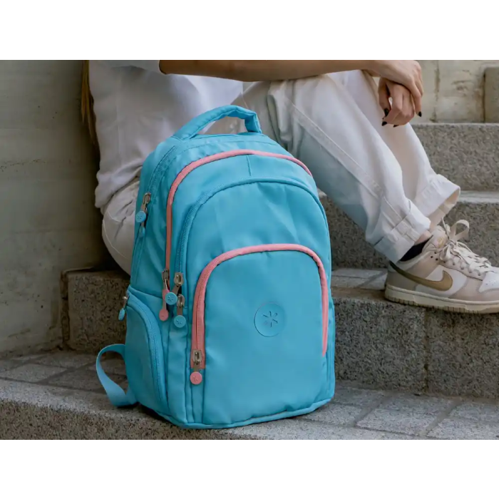 Antartik Mochila Fusion Flex Turquesa Multibolsillo 19L Impermeable Poliéster 450x180x300 mm 10