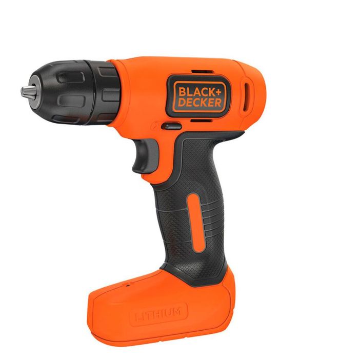 Black+Decker Taladro atornillador ultra compacto 7,2V BDCD8-QW - 10mm portabrocas, 400rpm, luz LED
