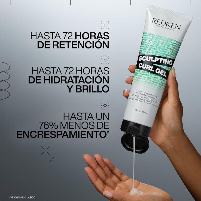 Redken SCULPTING Gel Escultor de Rizos 72h Definición Anti-Frizz Textura Gel 250 ml 2 Redken SCULPTING Gel Escultor de Rizos 72h Definición Anti-Frizz Textura Gel 250 ml 2