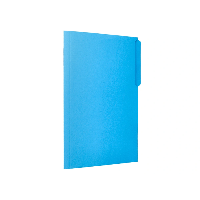 Liderpapel Subcarpeta Cartulina Folio Pestaña Izquierda 240g/m2 Azul 2
