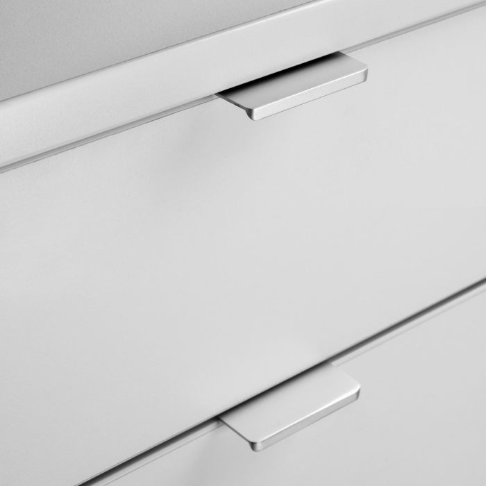 Emuca Lote de 10 tiradores para mueble Picanya, L104mm, intereje 64mm, Aluminio, Anodizado mate 3 Emuca Lote de 10 tiradores para mueble Picanya, L104mm, intereje 64mm, Aluminio, Anodizado mate 3