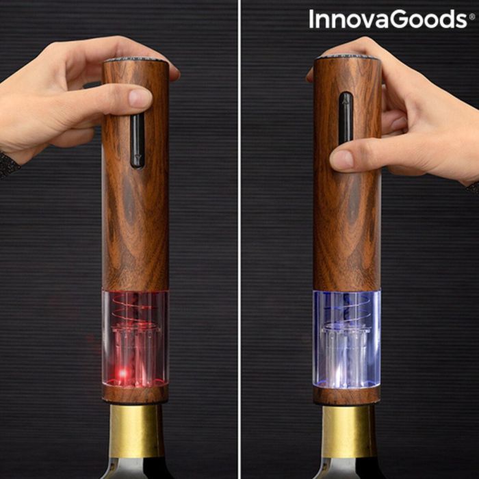 Sacacorchos Automático Recargable Efecto Madera Corkout InnovaGoods 5