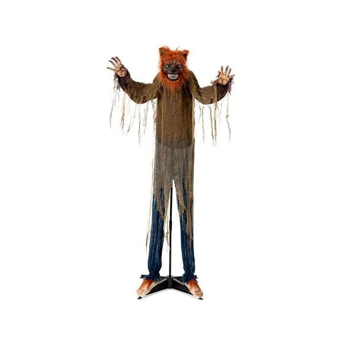 Hombre lobo animado talla 100 x 20 x 160 cm Hombre lobo animado talla 100 x 20 x 160 cm