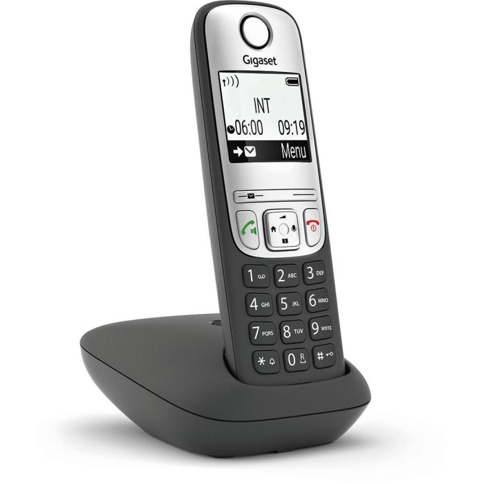 Gigaset A690 Teléfono Inalámbrico DECT Negro con Display, Manos Libres y Agenda para 100 Contactos