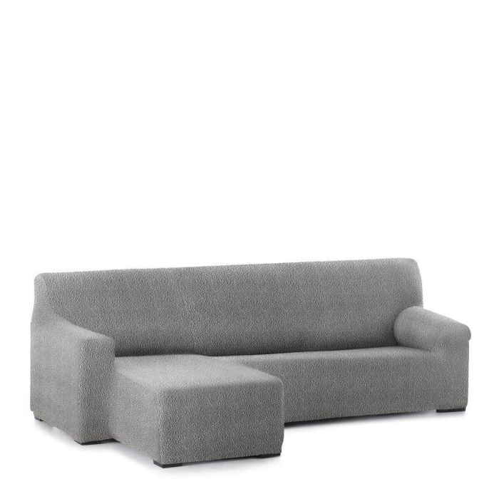 Funda para chaise longue de brazo corto izquierdo Eysa ROC Gris claro 120 x 120 x 360 cm