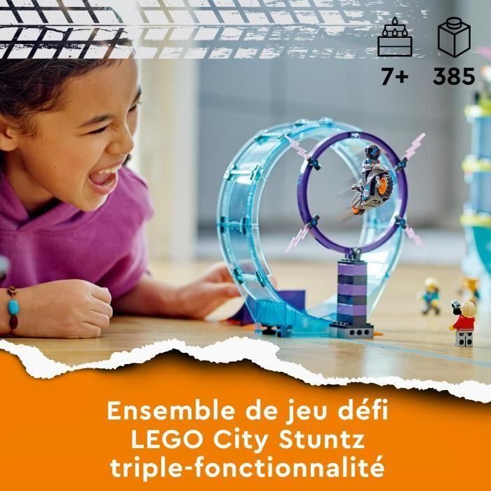 Lego City Stuntz 60361 El desafío final para los ciclistas de Cascadon, el juguete de motocicleta para 1 o 2 jugadores 5