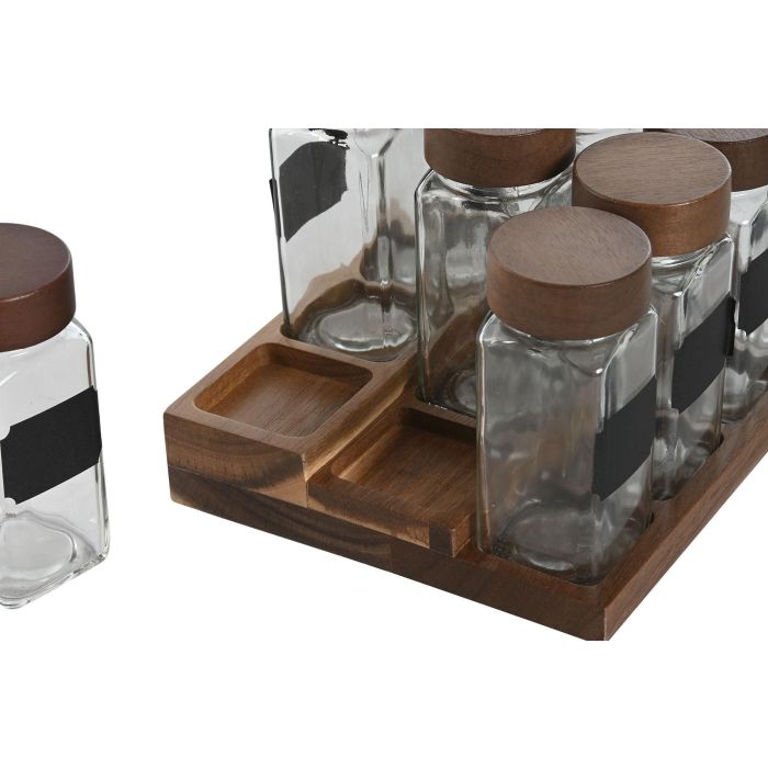 Especiero Basicos DKD Home Decor Transparente Natural 16.5 x 13 x 20.5 cm Set de 12 1 Especiero Basicos DKD Home Decor Transparente Natural 16.5 x 13 x 20.5 cm Set de 12 1