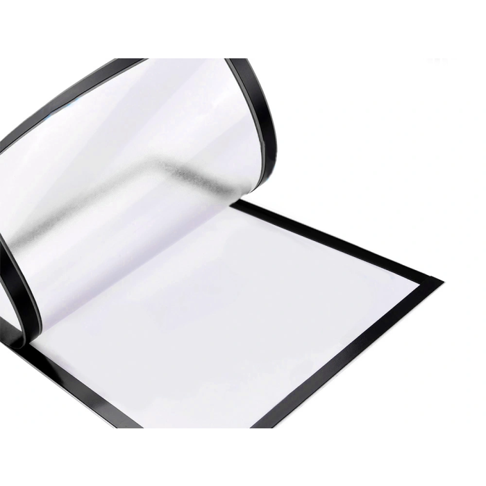 Liderpapel Marco Porta Anuncios Magnético DIN A4 Negro Adhesivo Removible 5