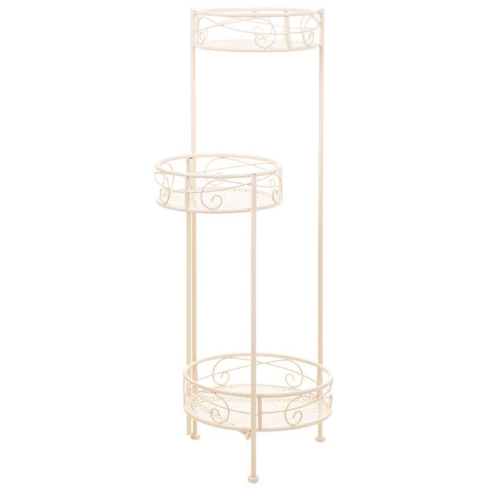 Soporte para Maceta Alexandra House Living Blanco Metal Hierro 25 x 158 x 40 cm