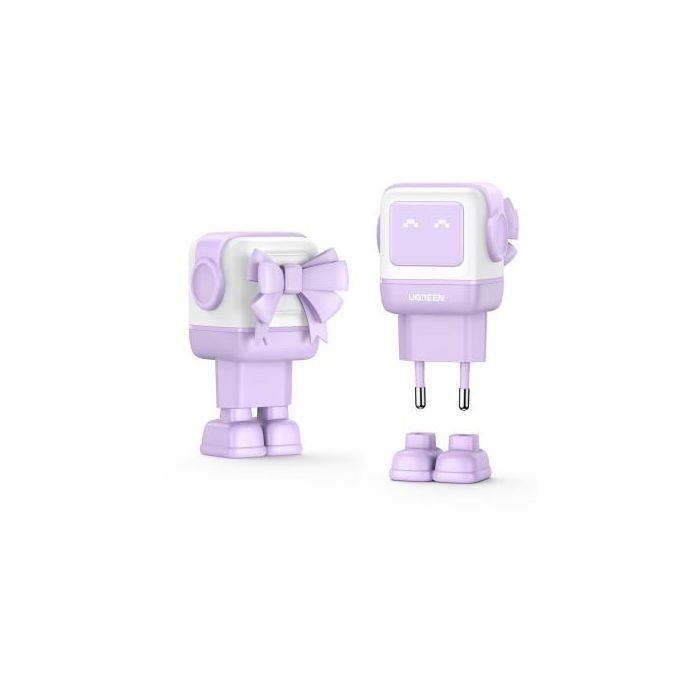 UGREEN 35291 Cargador Nexode RG 65W GaN 3 Puertos USB C/A Carga Rápida, Pantalla LED, Rosa UGREEN 35291 Cargador Nexode RG 65W GaN 3 Puertos USB C/A Carga Rápida, Pantalla LED, Rosa