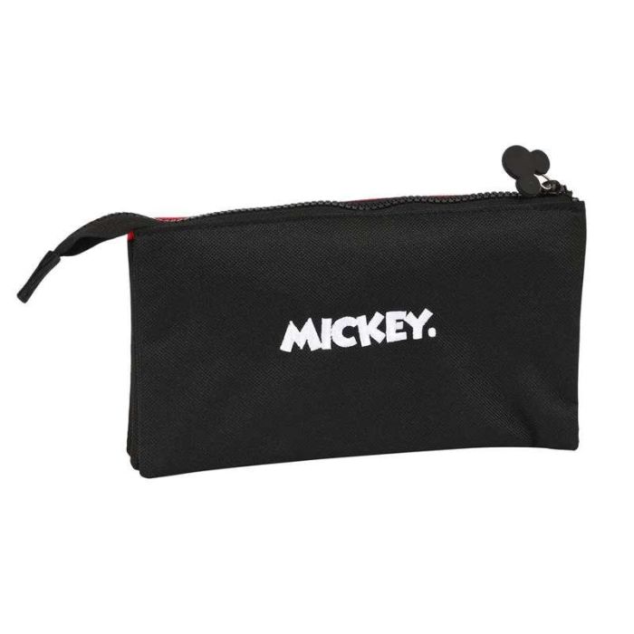 Safta Estuche Portatodo Escolar Triple Cremallera Mickey Mouse Mood 120x220x30 mm 3