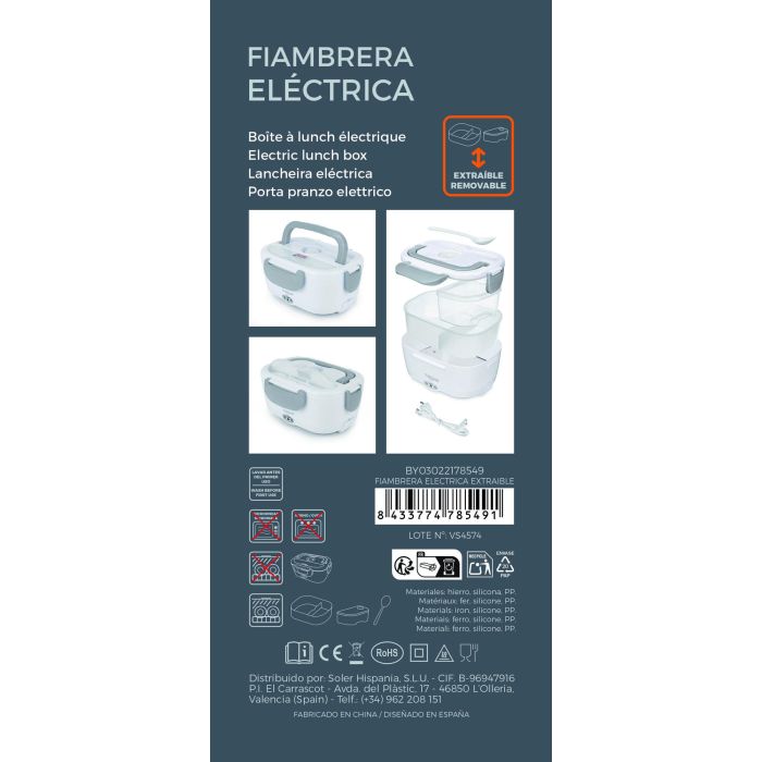 Fiambrera Electrica Extraible Thermosport (6 Unidades) 9 Fiambrera Electrica Extraible Thermosport (6 Unidades) 9